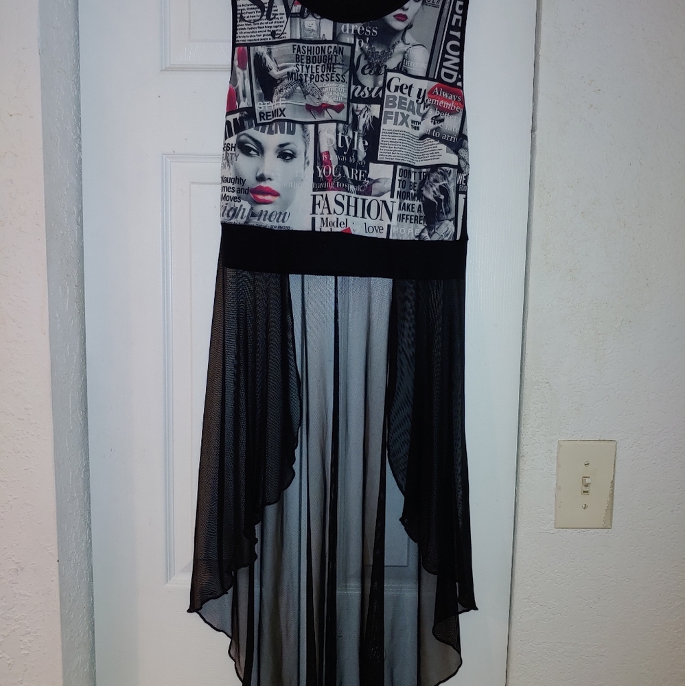 Fashion Tank Top with Mesh flow